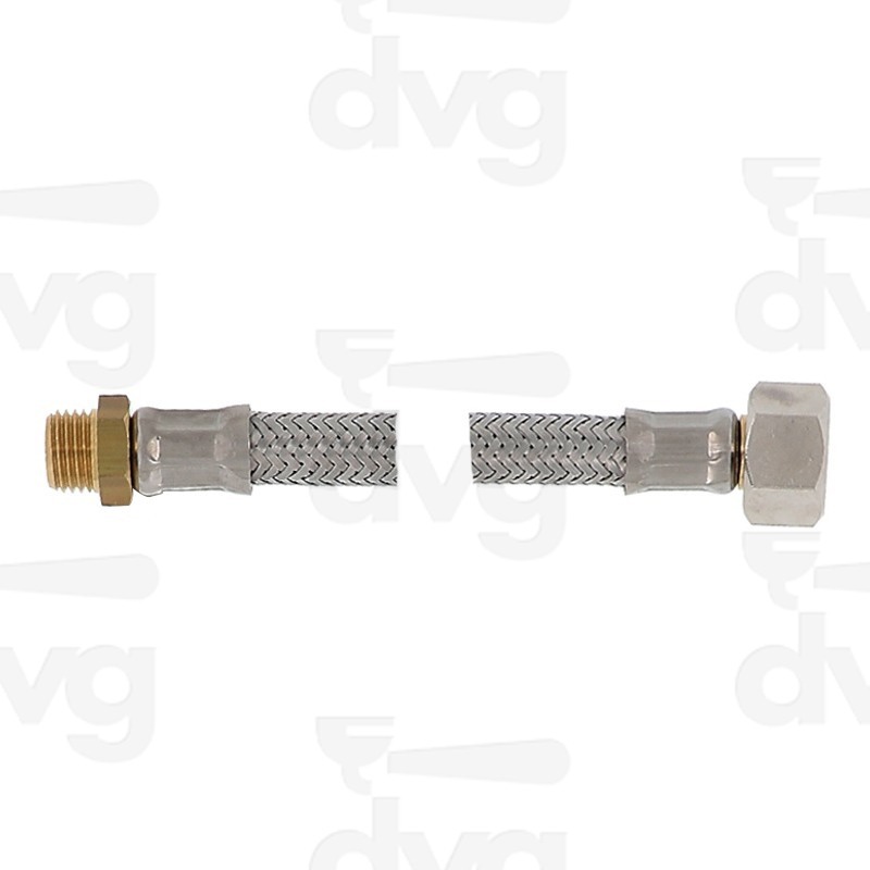 TUBO FLESSIBILE 60 CM 3/8F 1/4M SEDE CONICA