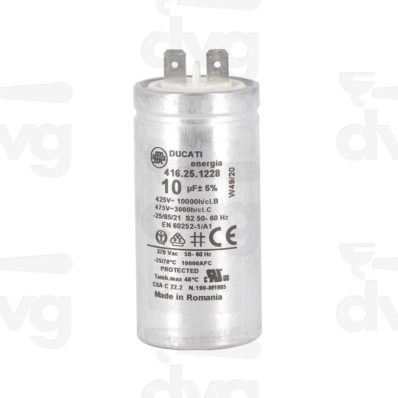 CONDENSATORE 10µF 230V D.F 6,3 METALLO