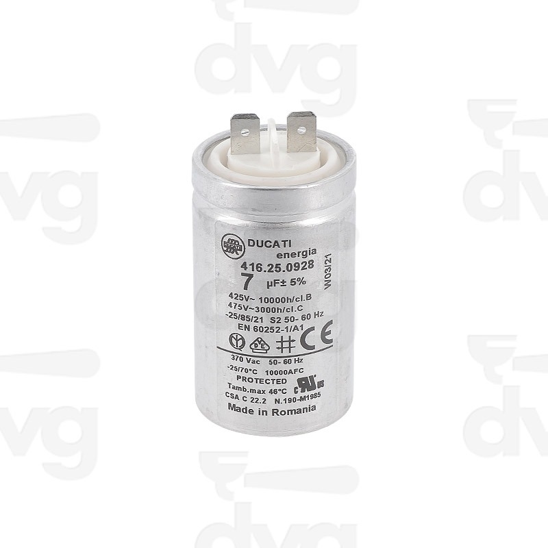 CONDENSATORE 7UF 230V METALLO 