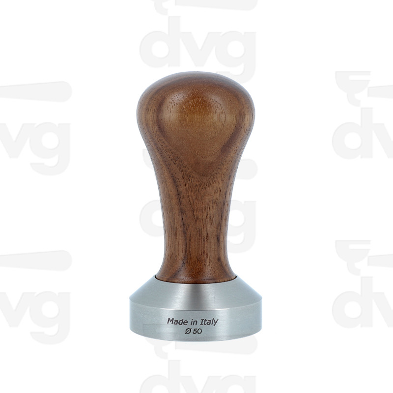 PRESSINO CLASS, LEGNO NOCE, BASE INOX D.50MM FONDO PIATTO
