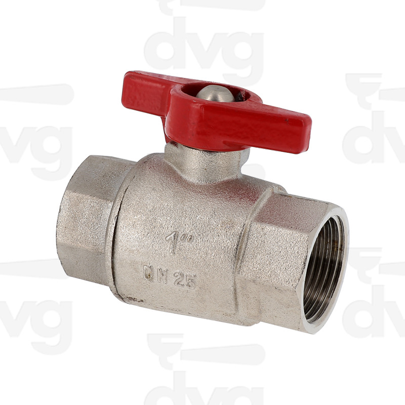 RUBINETTO A SFERA 1''F 1''F  DN25 - LEVA IN METALLO