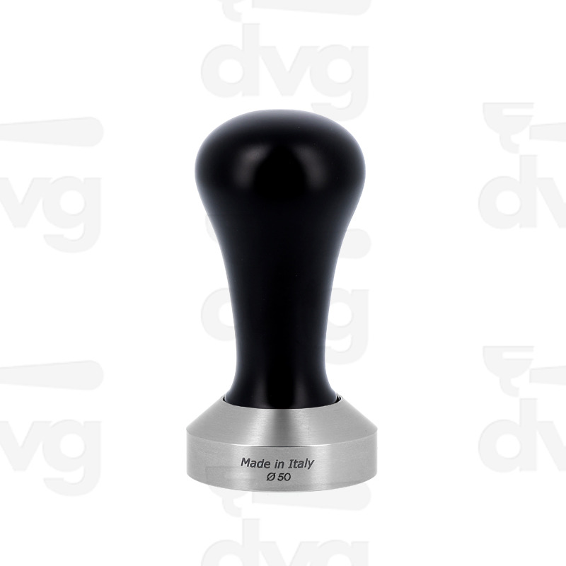 PRESSINO CLASS, LEGNO FAGGIO LACCATO NERO, BASE INOX D.50MM FONDO PIATTO