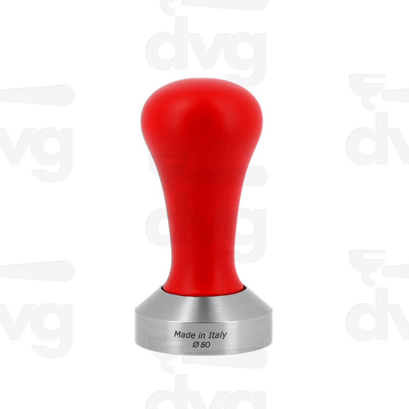 PRESSINO CLASS, LEGNO FAGGIO LACCATO ROSSO, BASE INOX D.50MM FONDO PIATTO