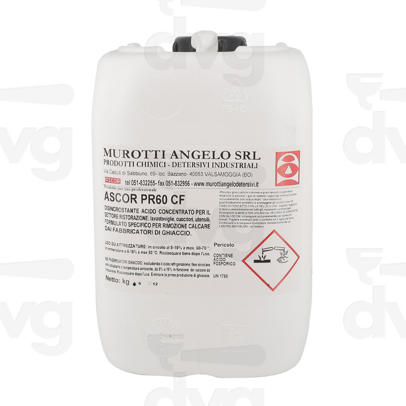 DISINCROSTANTE ACIDO FABBRICATORI GHIACCIO 6KG - USO PROFESSIONALE