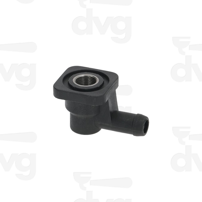 RACCORDO AD ANGOLO INF C/INS. M13X1 COL. NERO