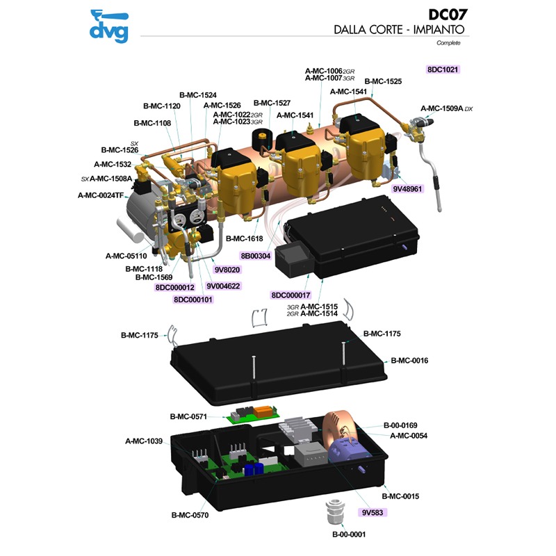 DALLA CORTE - IMPIANTO - MOD. DC PRO