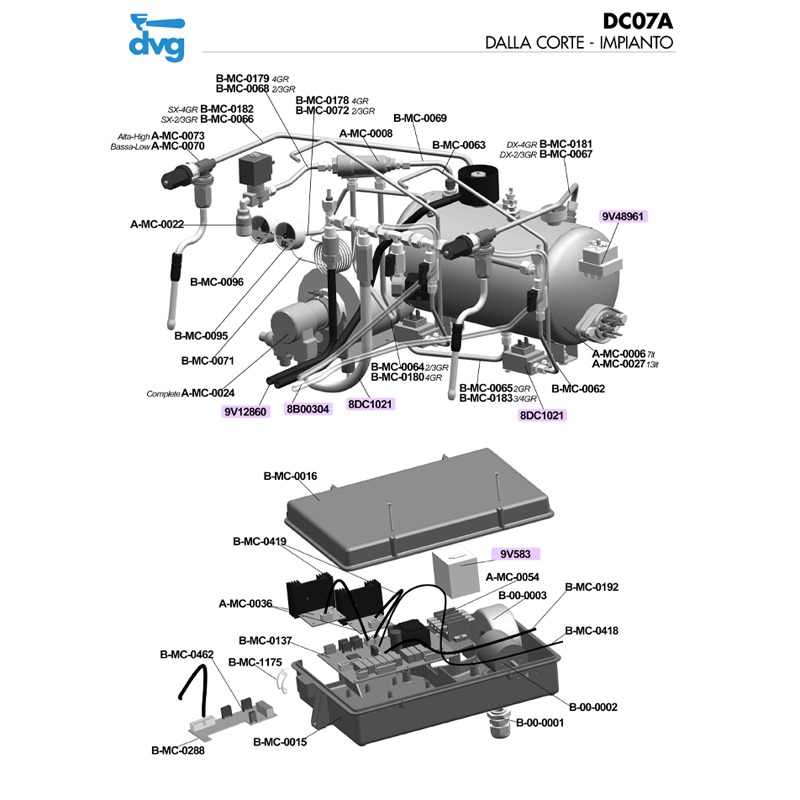 DALLA CORTE - IMPIANTO - MOD. EVOLUTION