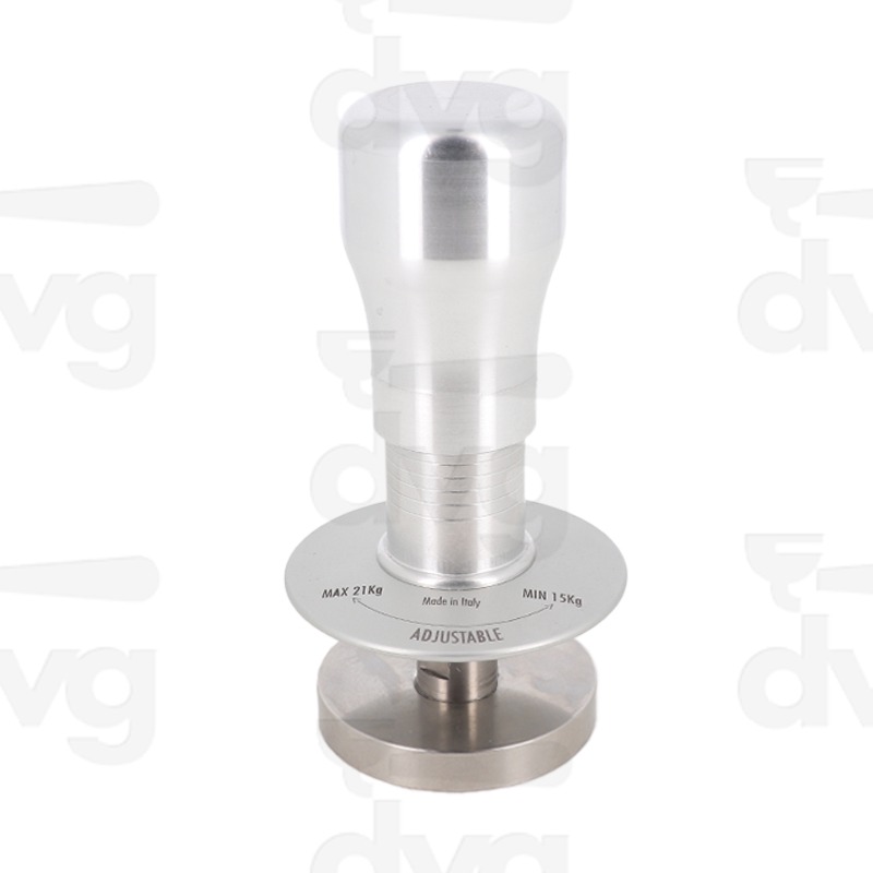 PRESSINO DINAMOMETRICO REGOLABILE, IMPUGNATURA IN ALLUMINIO LUCIDO E BASE INOX D.53MM