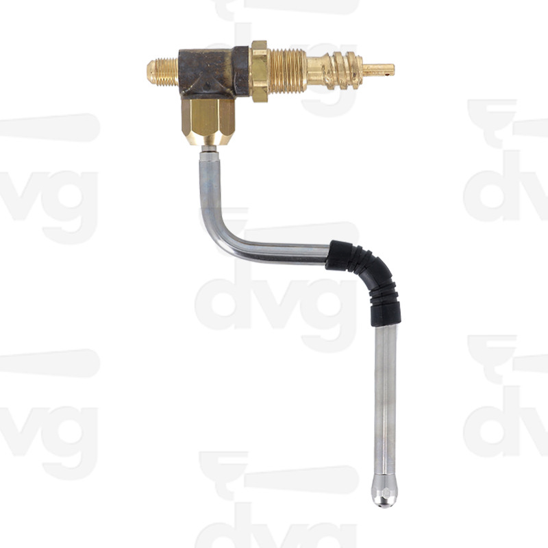 RUBINETTO K16 RAPIDO CON LANCIA VAPORE INOX, SPRUZZATORE ESAGONALE 4F D.1,5
