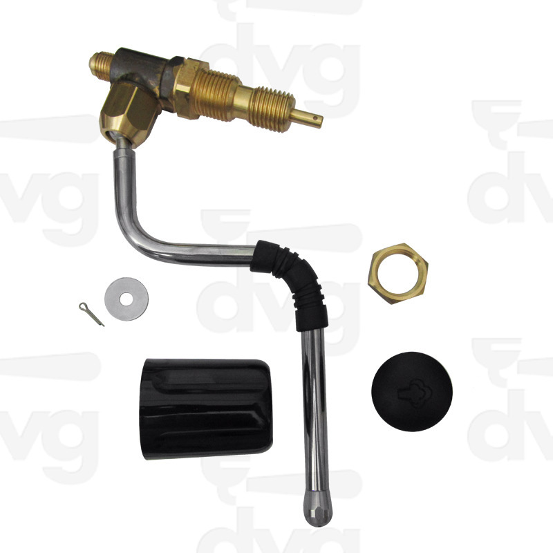 RUBINETTO COMPLETO LANCIA VAPORE INOX E VOLANTINO COMPACT