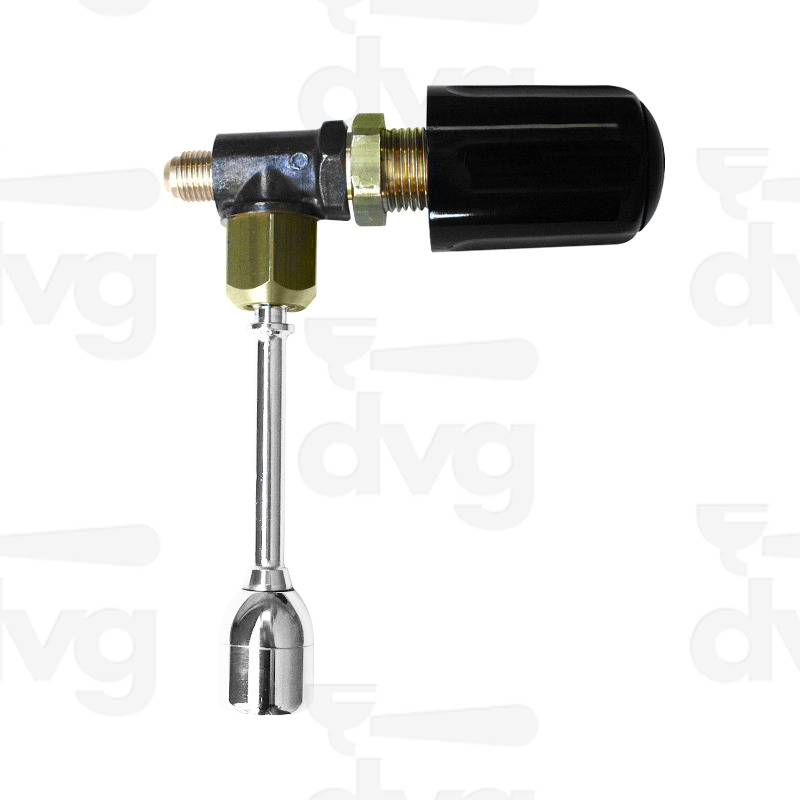 RUBINETTO COMPLETO TUBO ACQUA CROMATO E VOLANTINO MOD. COMPACT