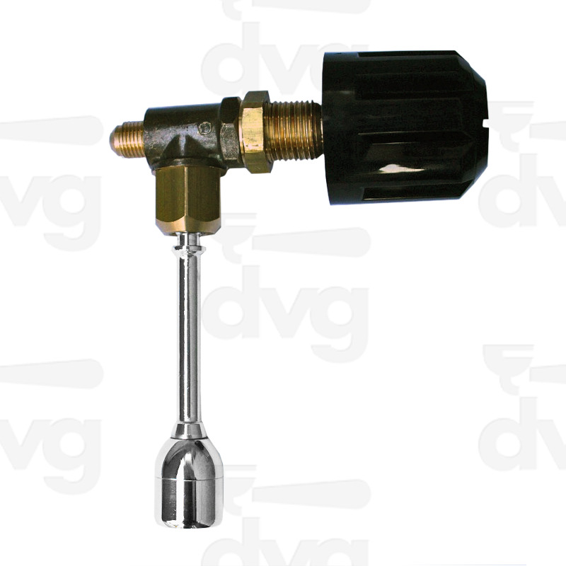 RUBINETTO COMPLETO TUBO ACQUA CROMATO E VOLANTINO MOD. NO STOP