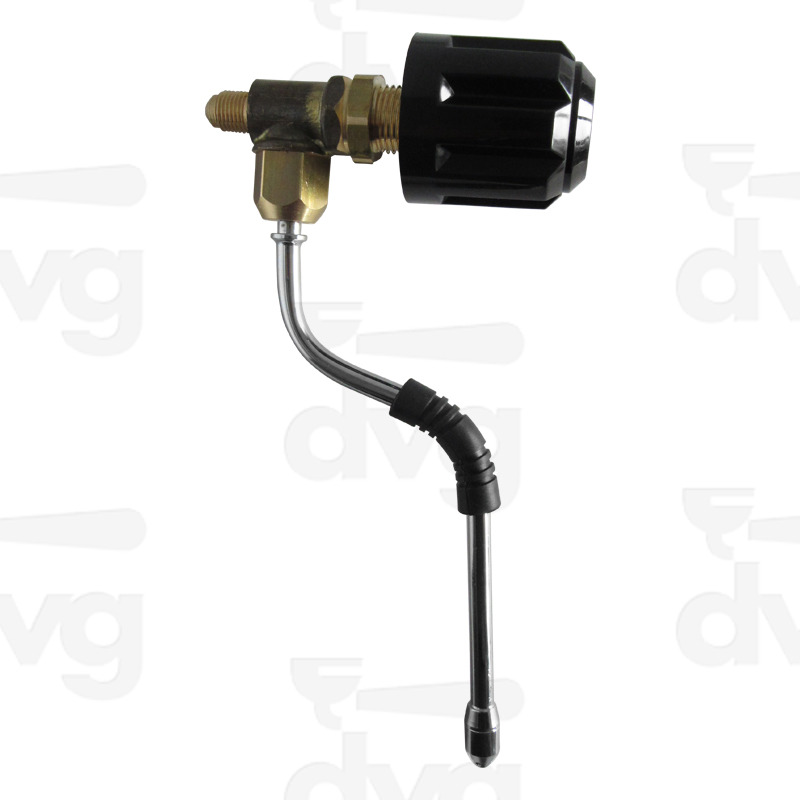 RUBINETTO COMPLETO TUBO VAPORE CROMATO E VOLANTINO MOD. COMPACT