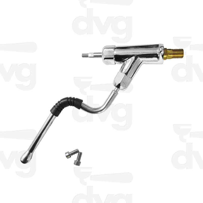 RUBINETTO K7 CON LANCIA VAPORE INOX, SPRUZZATORE INOX E VITI