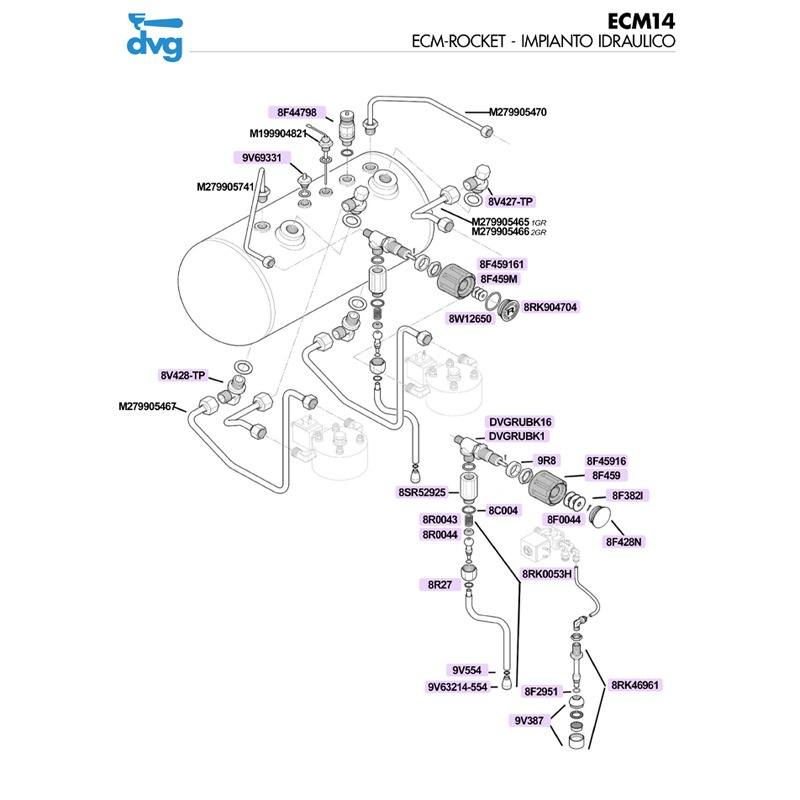 ROCKET / ECM ITALIA - IMPIANTO IDRAULICO MOD. BOXER