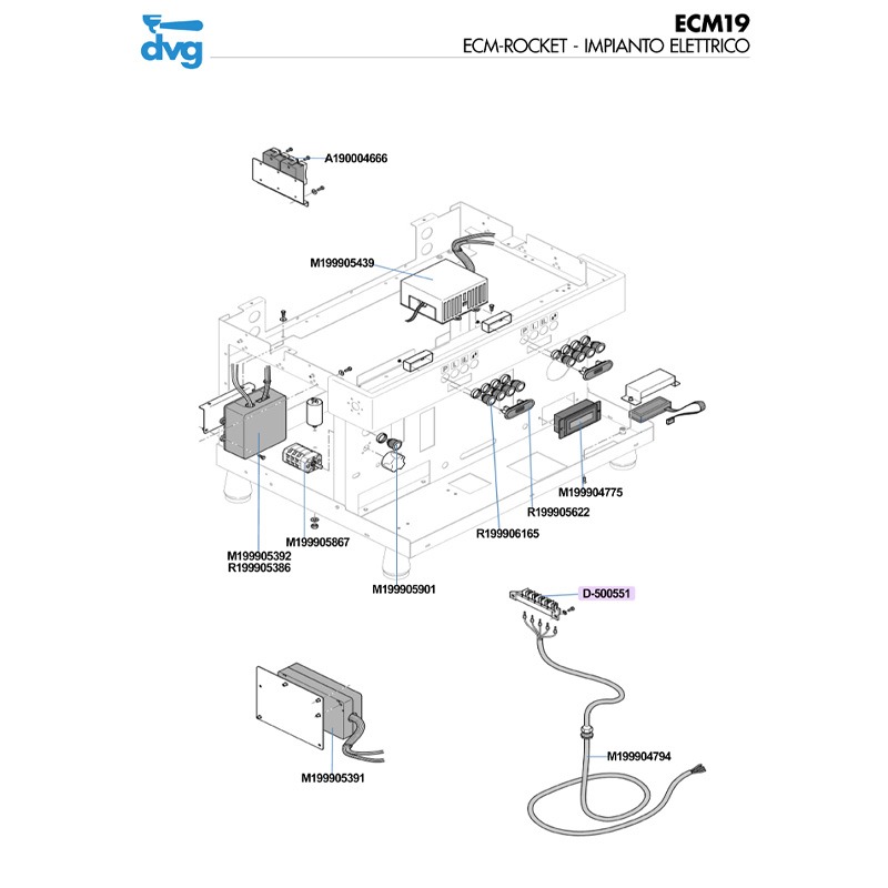ROCKET / ECM ITALIA - IMPIANTO ELETTRICO MOD. R9