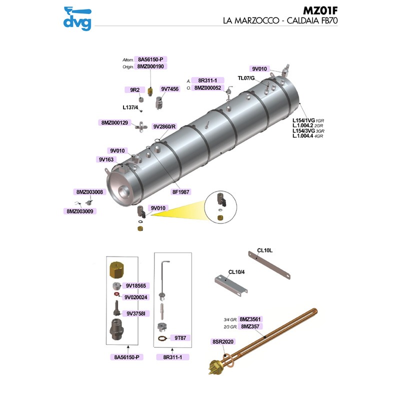 LA MARZOCCO - CALDAIA FB70