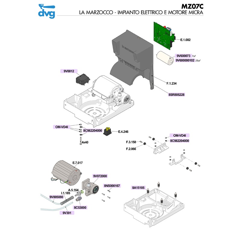 LA MARZOCCO - IMPIANTO ELETTRICO E MOTORE MICRA