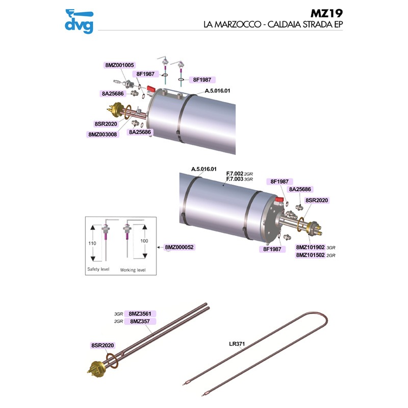 LA MARZOCCO - CALDAIA MOD. STRADA EP