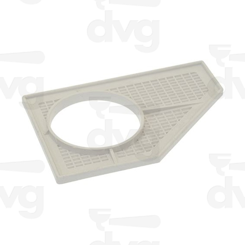 PIASTRA INFERIORE FILTRO ASPIRATORE 1-2 "V0" GRIGIO