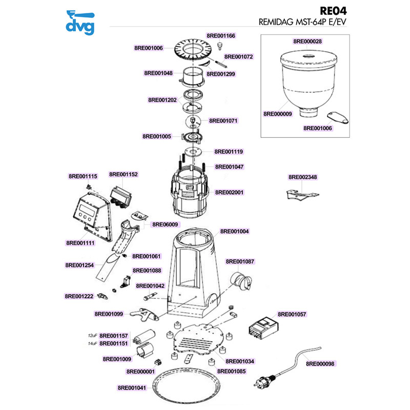 REMIDAG - MACINADOSATORE MST-64P E/EV