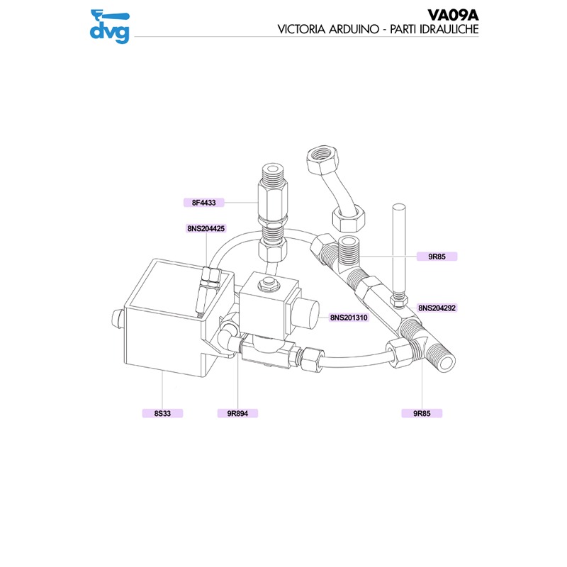 VICTORIA ARDUINO - PARTI IDRAULICHE MOD. VENUS BAR